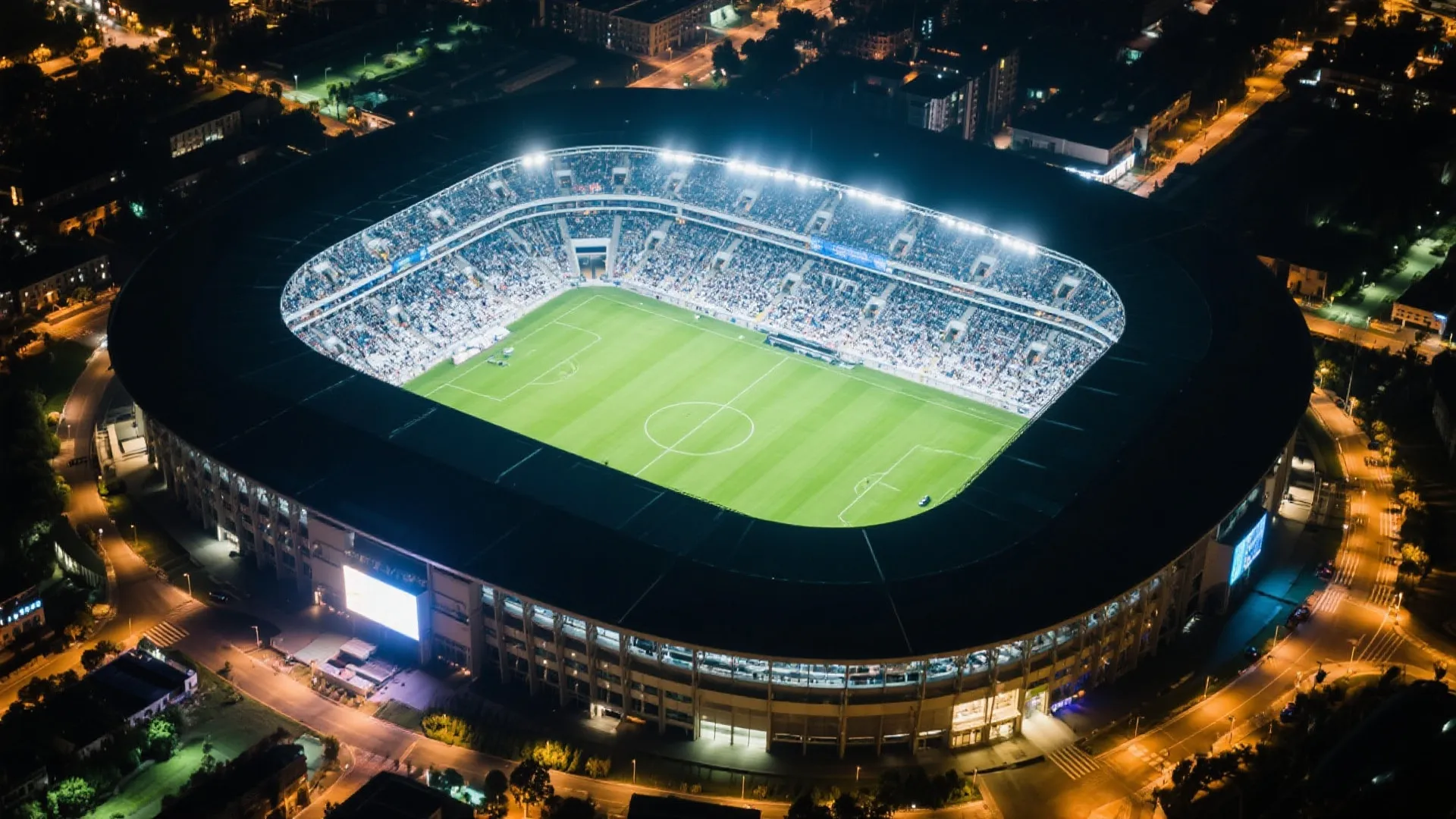 世界杯球场夜景